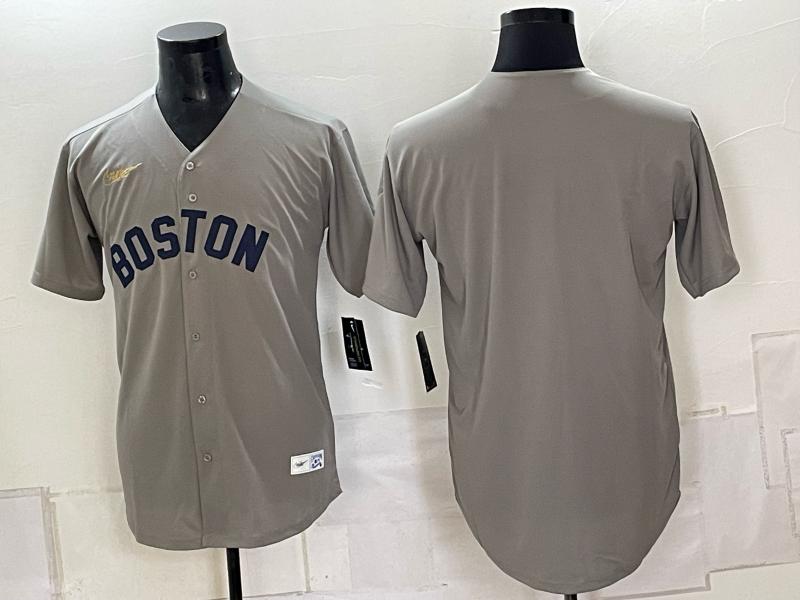 Men Boston Red Sox blank grey 2026 Nike MLB Jerseys 0907004->boston red sox->MLB Jersey